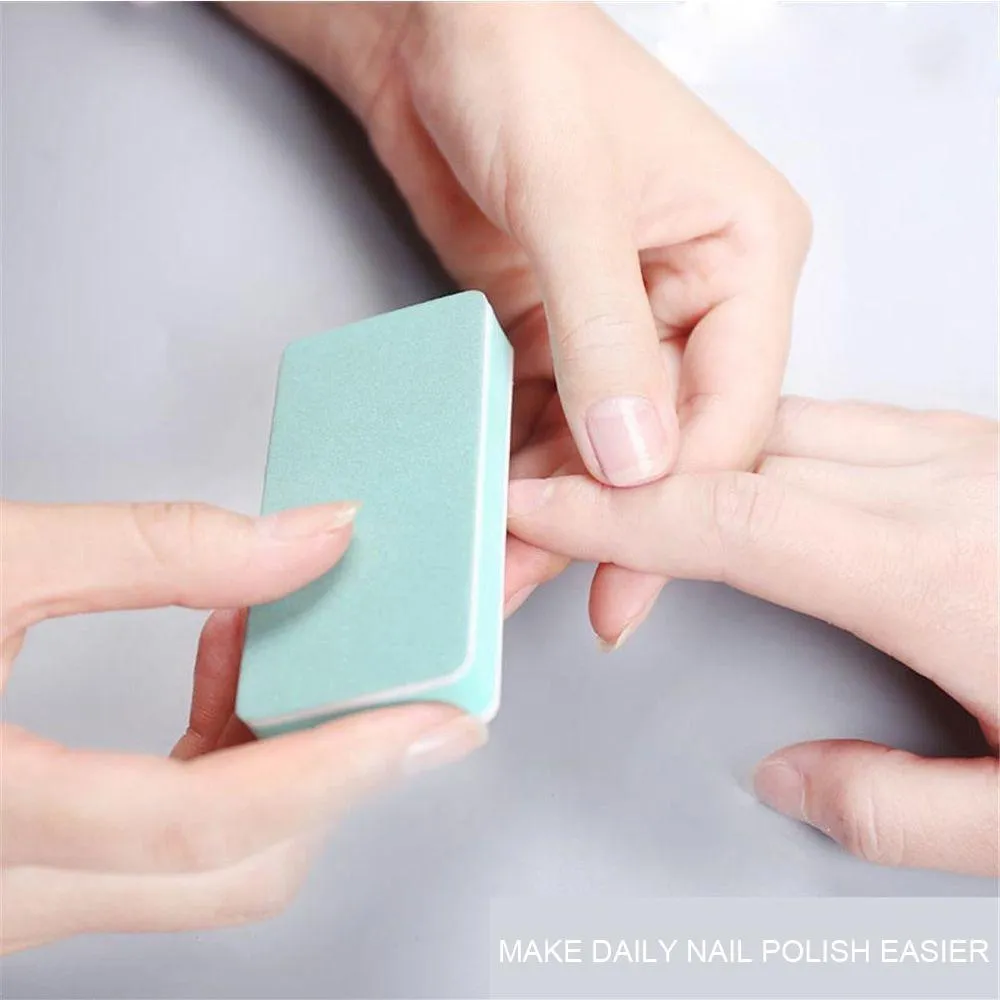 10 Pcs Nail Buffer Nail Art Double-Sided Polishing Block for Manicure Buffer Smooth Shine Tool.