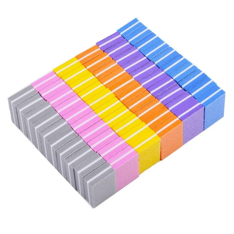 10/20/30/50Pcs Coloful Nail Sponge Nail File Buffer Block Buffing Sanding Professional Nail Tools Double sided Pedicure Manicure