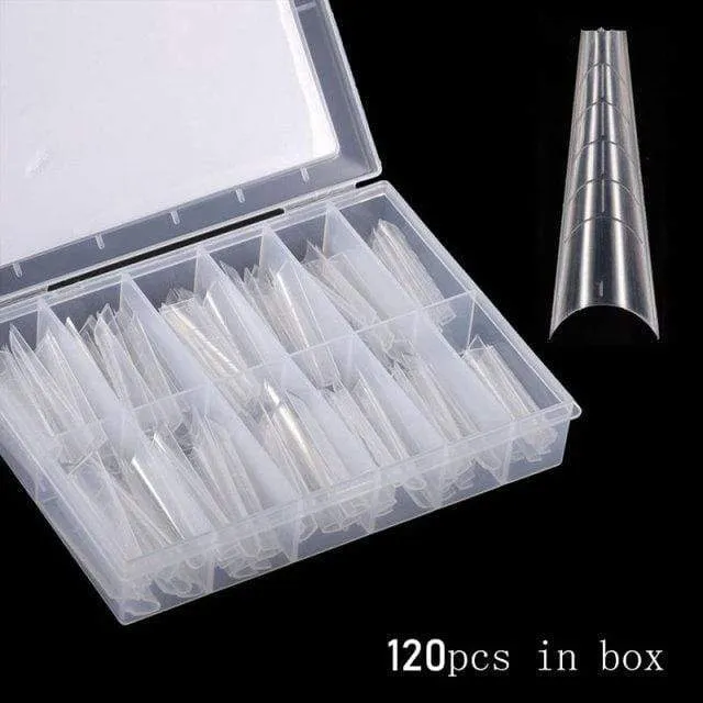 120/60PCS Nail Forms Art Tools For UV Gel Quick Building Extension Forms Top Molds Dual Forms Upper Forms For Nails Mold