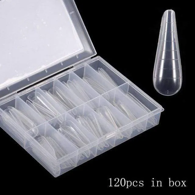 120/60PCS Nail Forms Art Tools For UV Gel Quick Building Extension Forms Top Molds Dual Forms Upper Forms For Nails Mold