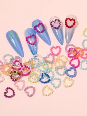 1pack Heart Design Nail Art Decoration