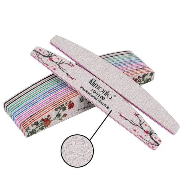 25Pcs Nail File for manicure Nail Supplier for professionals nail tools sets 5 Grit accessories nail salon professional material