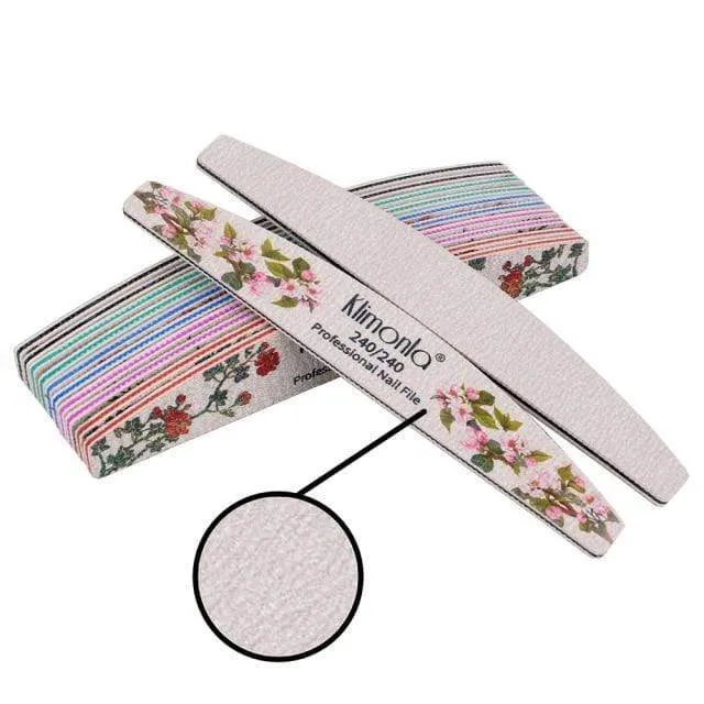 25Pcs Nail File for manicure Nail Supplier for professionals nail tools sets 5 Grit accessories nail salon professional material