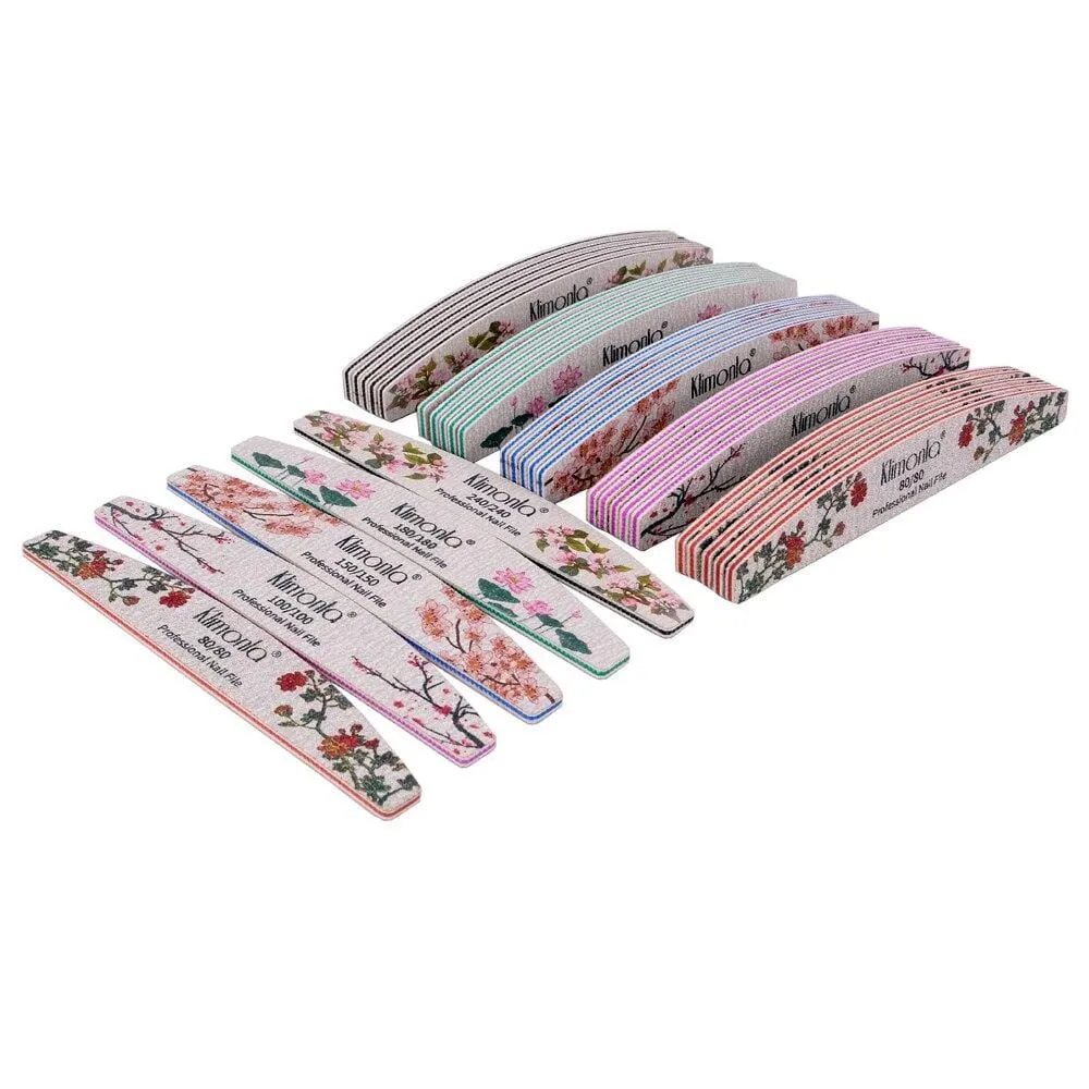 25Pcs Nail File for manicure Nail Supplier for professionals nail tools sets 5 Grit accessories nail salon professional material