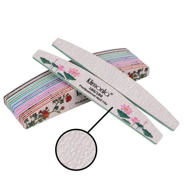 25Pcs Nail File for manicure Nail Supplier for professionals nail tools sets 5 Grit accessories nail salon professional material