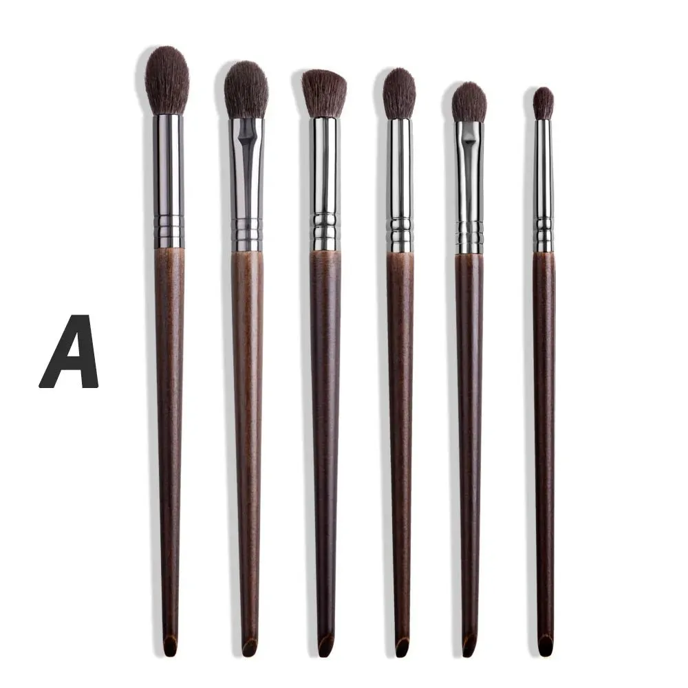 2/6-Piece Ultra Soft Makeup Eye Shadow Brush Set with Goat Hair