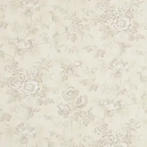 3 Sisters Favorites Vintage Linens - Sister's Floral Taupe Yardage