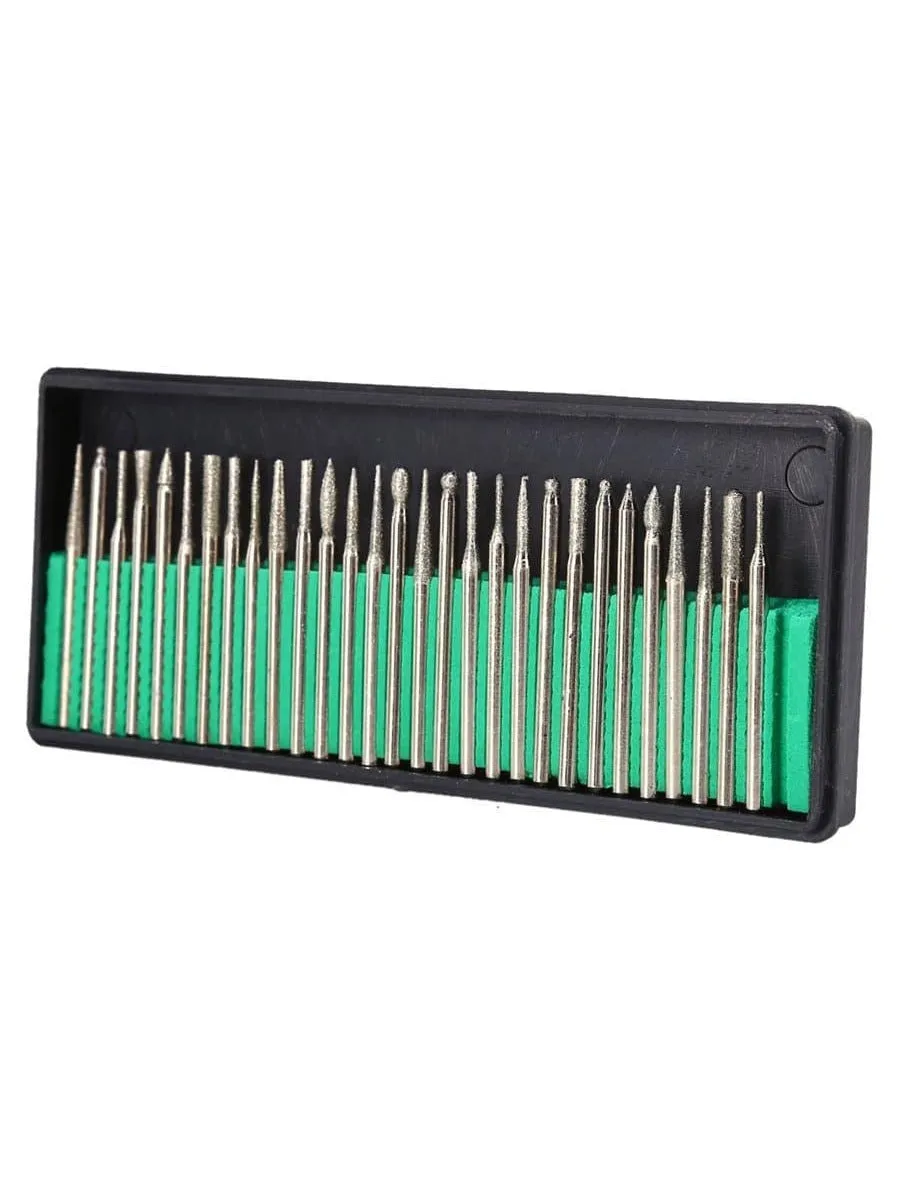 30 Pcs Diamond Nail Drill Bits