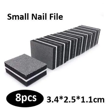 5Pcs/Lot Nail Sanding Files Sponge Nail Files Buffers Portable Pedicure Manicure All UV Gel Nail Buffer Block Polishing DIY Tool