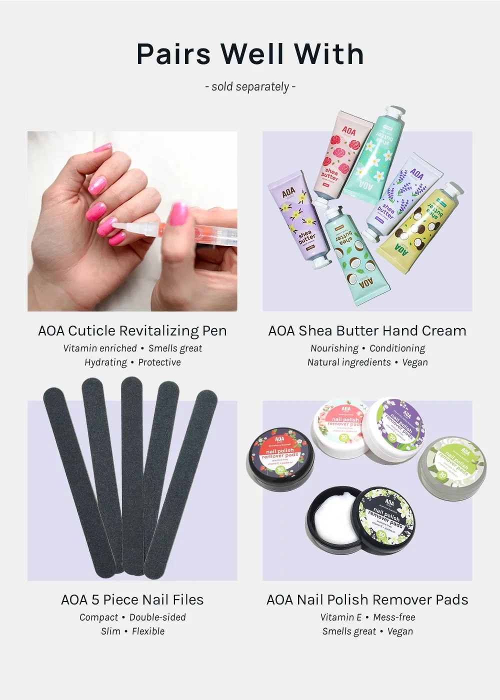 AOA 2-in-1 Cuticle Trimmer   Rubber Pusher