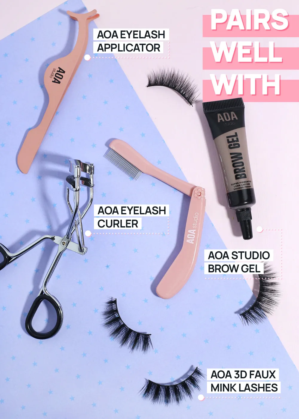 AOA Foldable Eyelash   Brow Comb