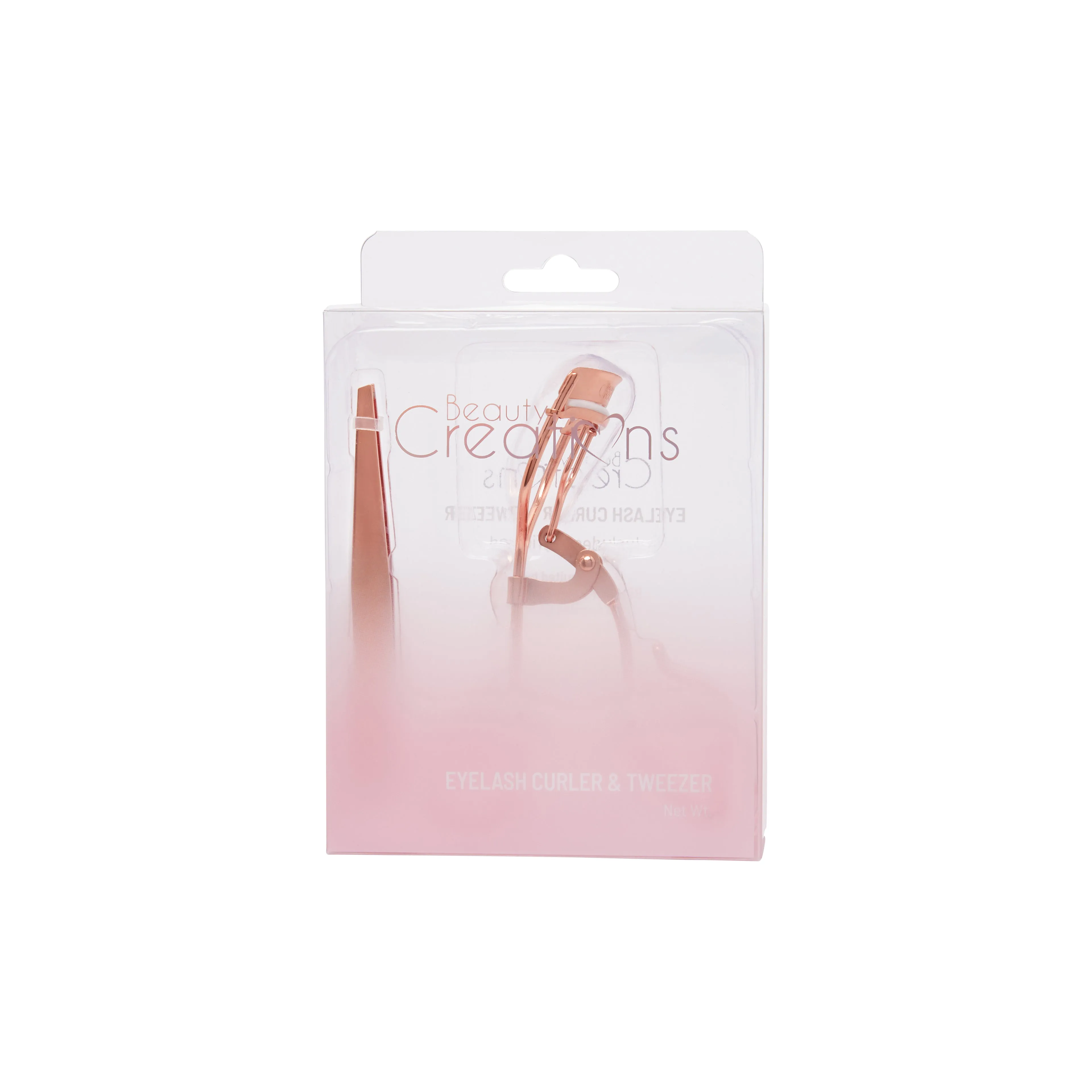 BEAUTY CREEATIONS Rosegold Eyelash Curler and Tweezer Set