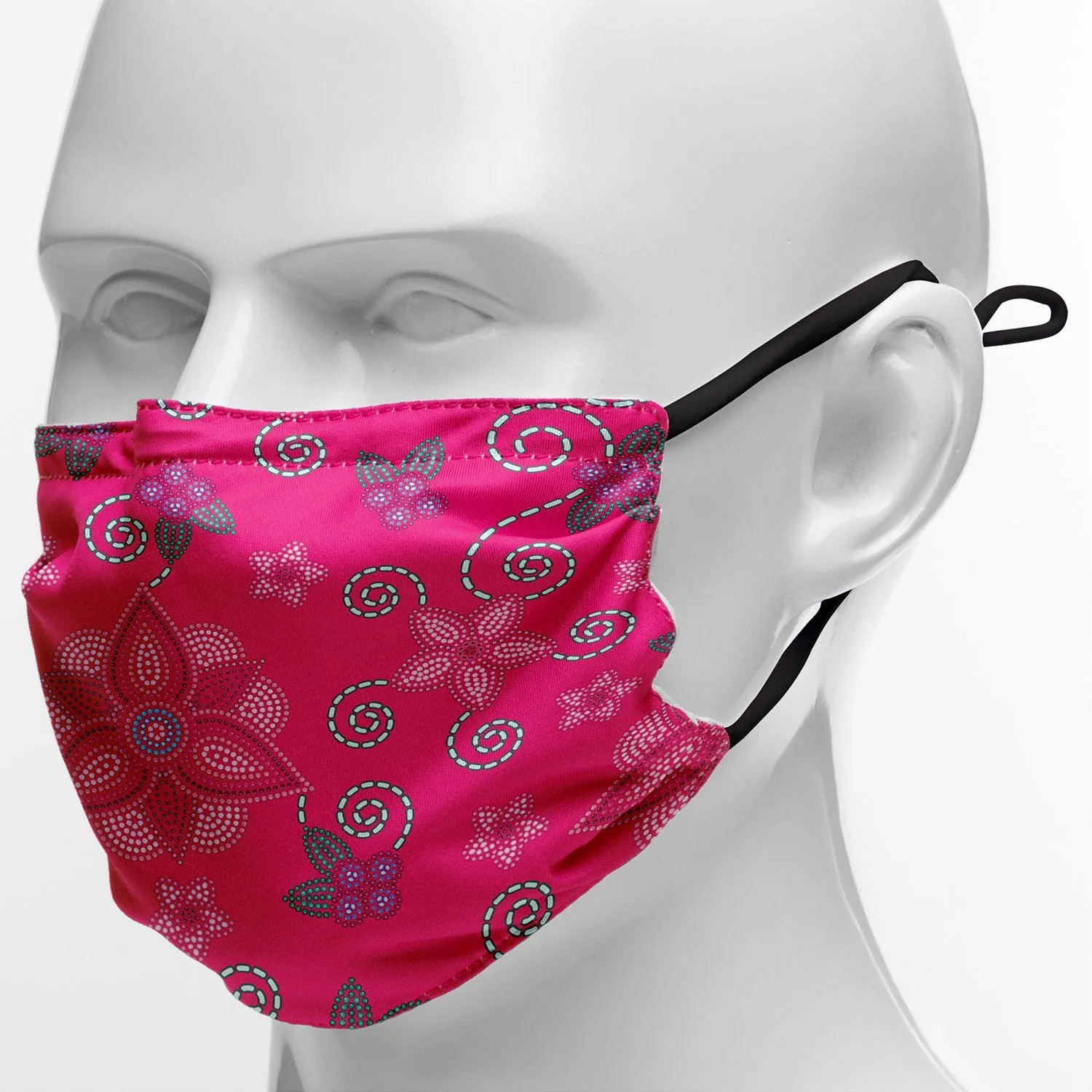 Berry Picking Pink Face Cover