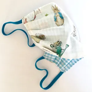 Childs Cute Cotton Face Mask Peter Rabbit UK