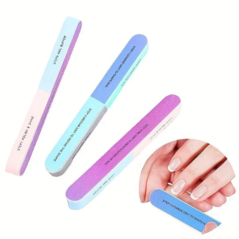 Colorful Nail Buffer for Professional Nail Art Manicure