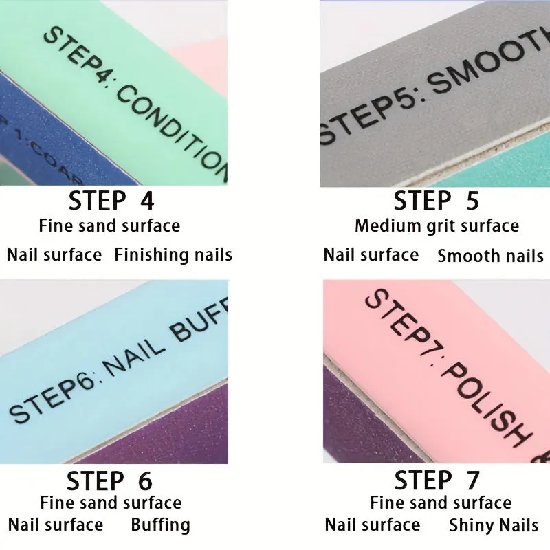 Colorful Nail Buffer for Professional Nail Art Manicure