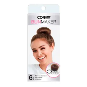 Conair Bun Maker Kit Brown 6pcs