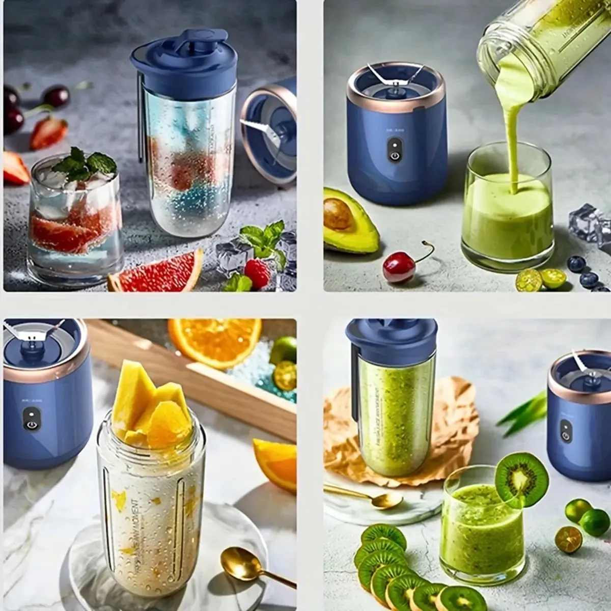 Double Cup Multifunction Usb Fruit Mixers