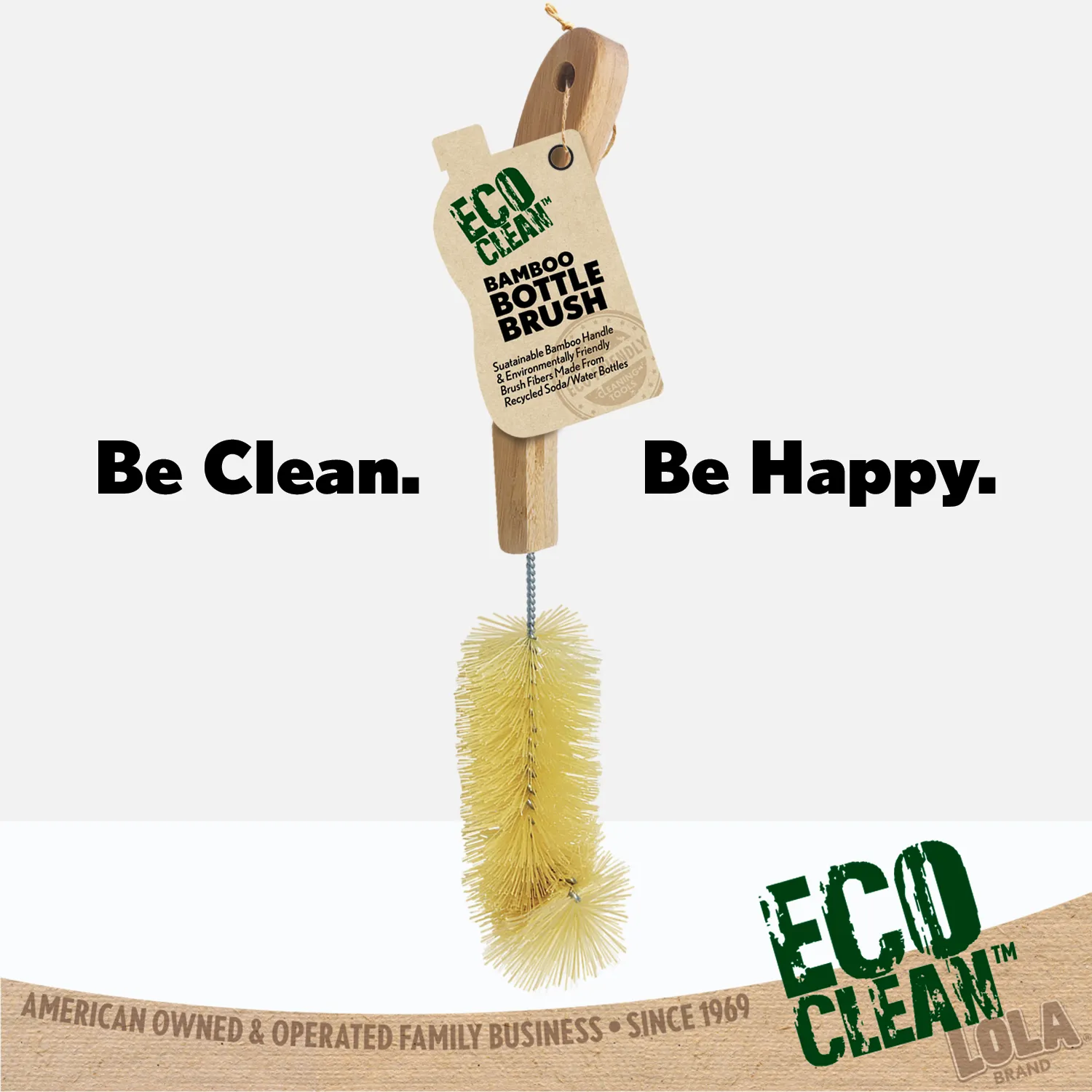 Eco-Clean Bamboo Bottle Brush