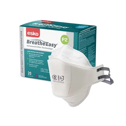 Esko | BreatheEasy P2 Flat Fold Non-Valved Mask | Box of 20