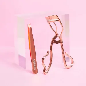 Eyelash Curler & Tweezer Rose Gold Set (12 units)