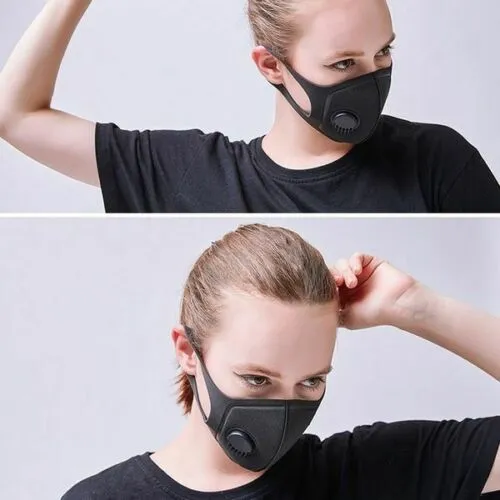 Face Mask Air Activated Carbon Filter Double Reusable Washable