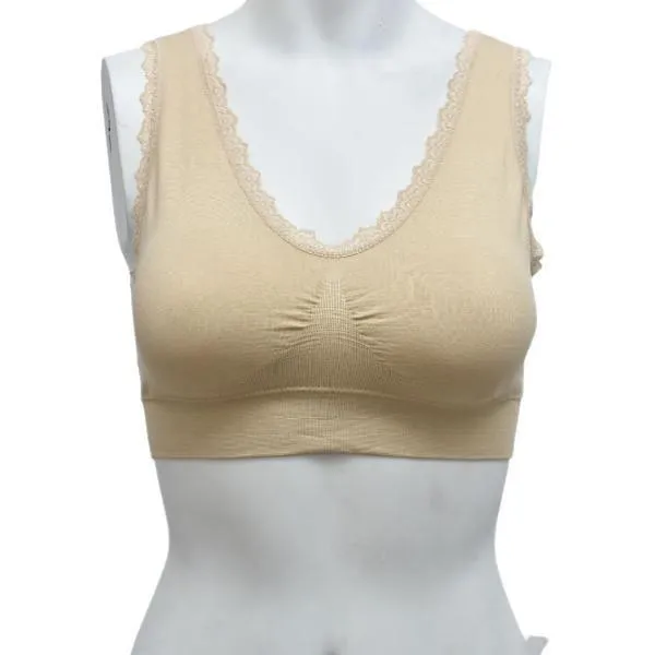 Fancy Lace Stretchable Blouse Bra With Removable Pads For Women