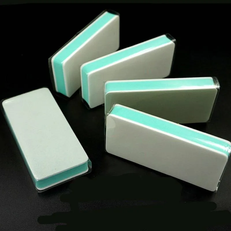 Fashion 10pcs/lot Nail Buffer Block Polish Sanding Nail File Manicure Nail Art Tips Tool Green Sand Surface Sponge lixa de unha