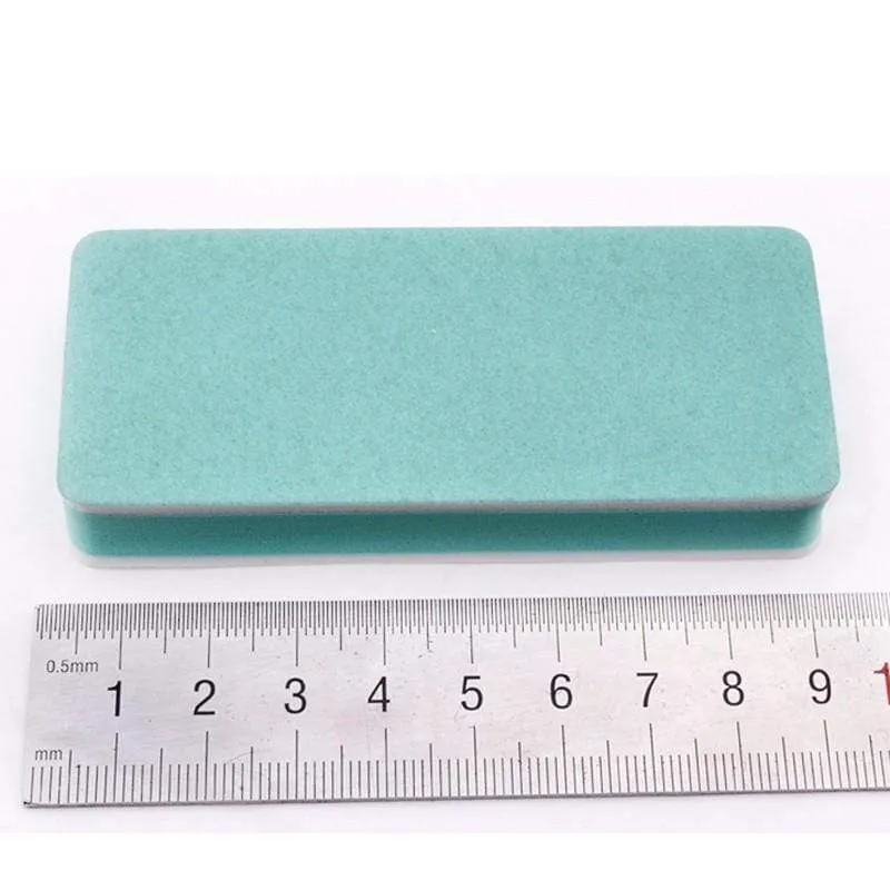 Fashion 10pcs/lot Nail Buffer Block Polish Sanding Nail File Manicure Nail Art Tips Tool Green Sand Surface Sponge lixa de unha