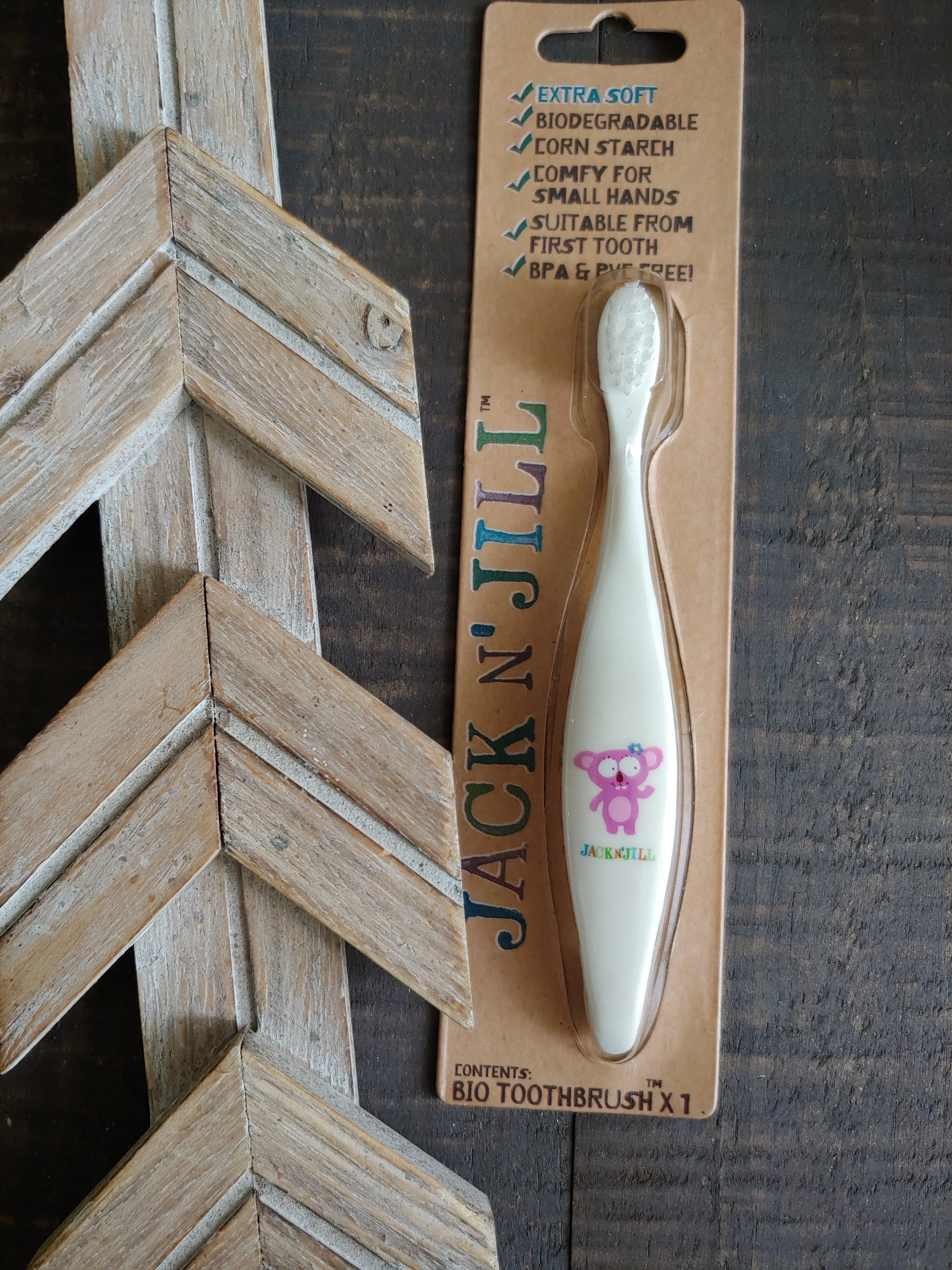 Koala Bio Toothbrush with compostable & Biodegradable Handle ll Jack N Jill