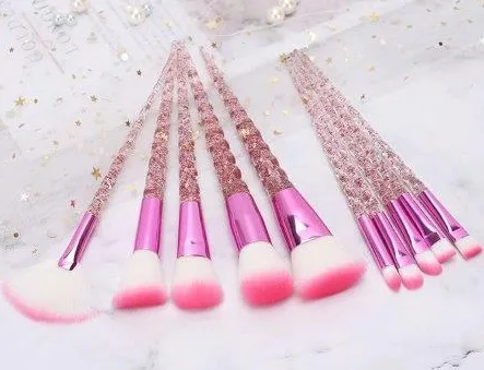 KySienn Makeup Brush Set 10 Red Unicorn Brushes