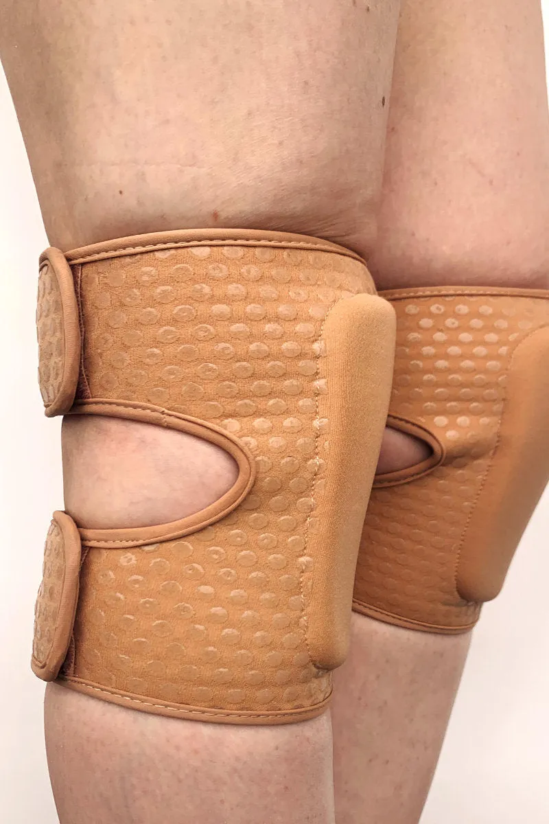 Lunalae Velcro Sticky Grip Kneepads - Sand