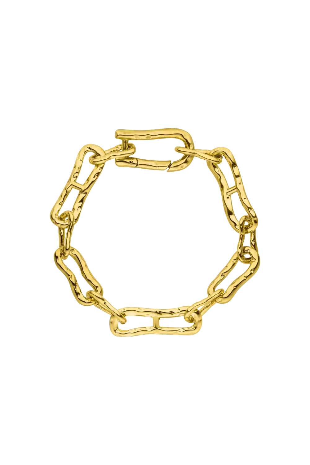 Molten Chunky Bracelet 14K Gold Plated