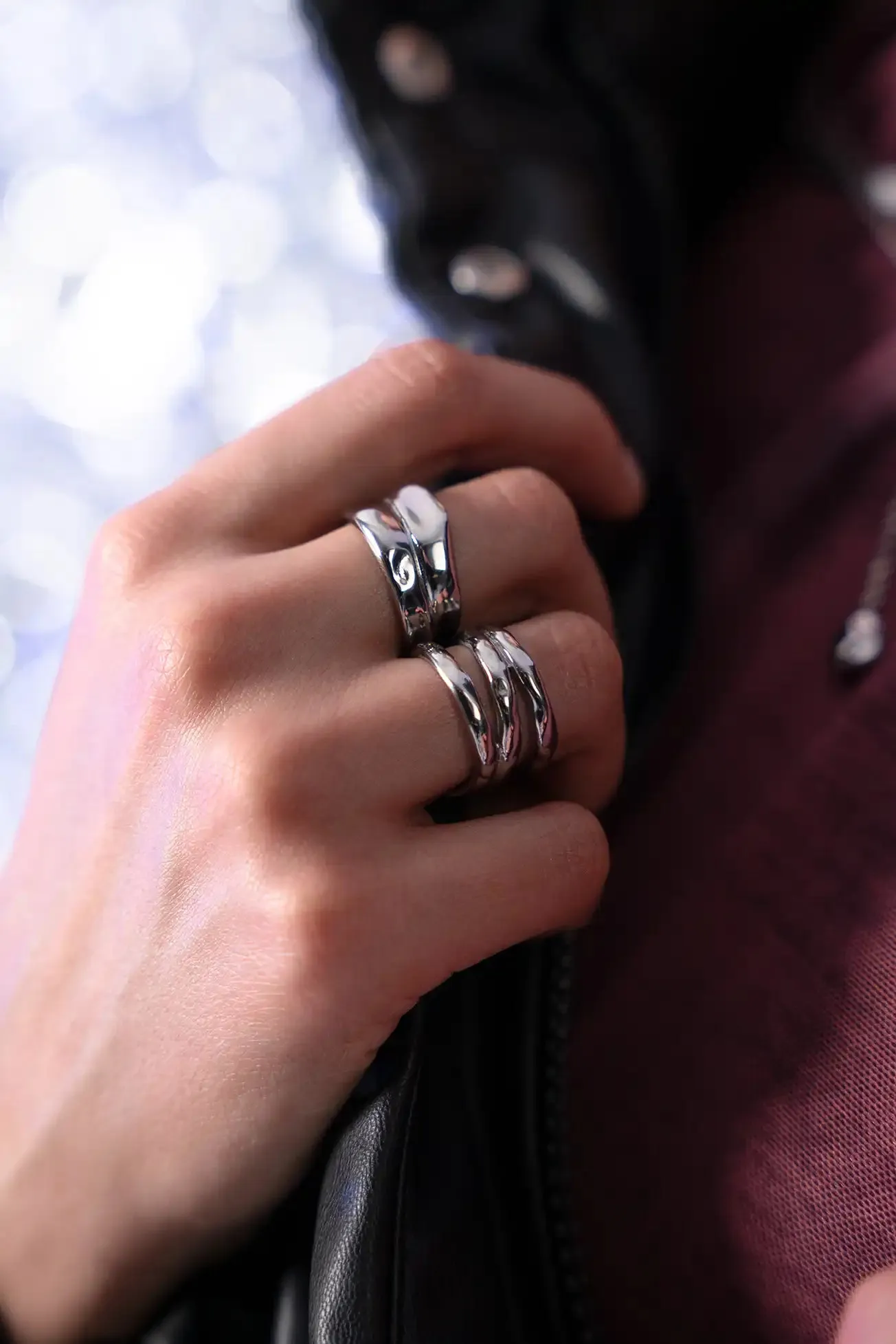 Molten Ring Silver