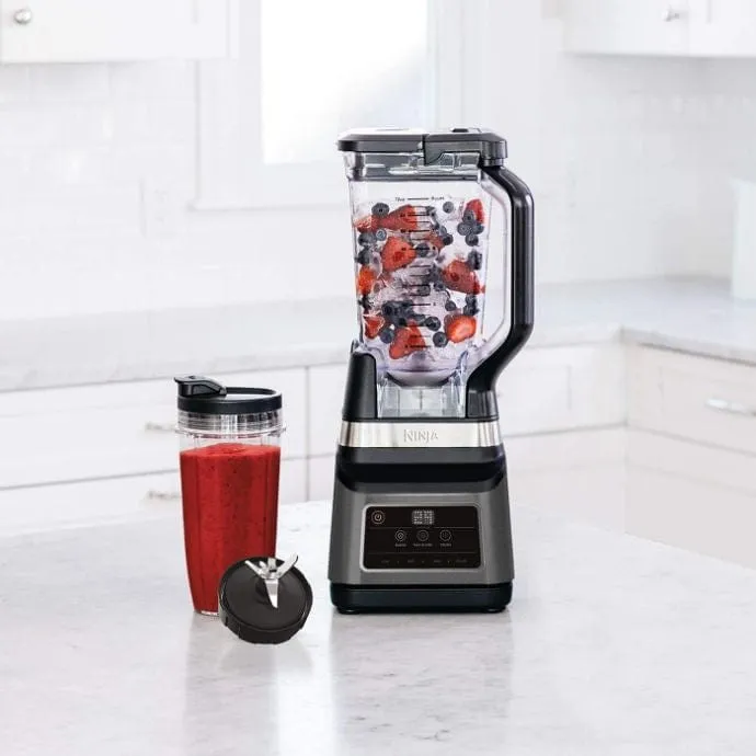 Ninja BN750UK 2-in-1 Blender with Auto-iQ, Black/Sliver