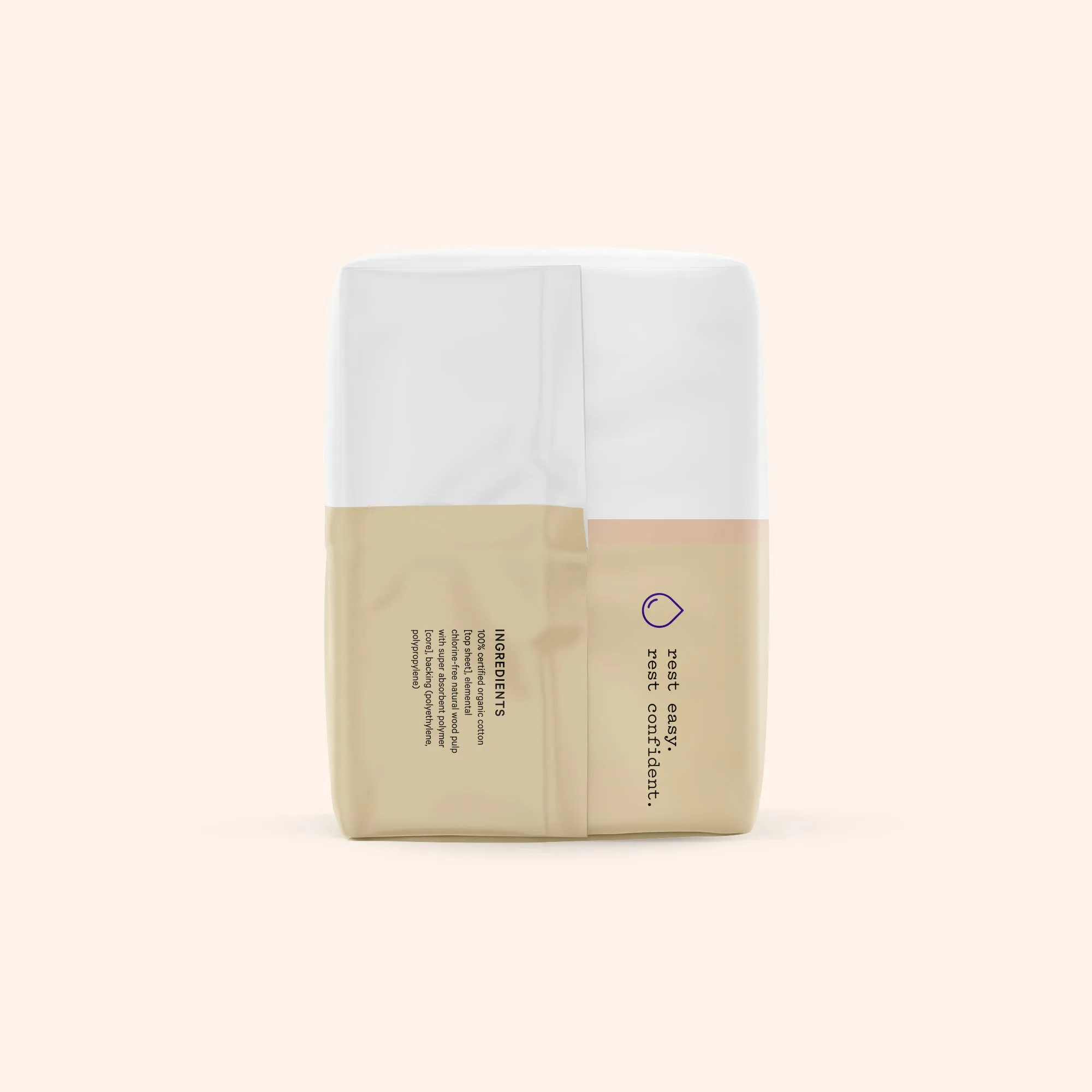 Organic Cotton Cover Non-Herbal Incontinence Overnight Pads with Wings