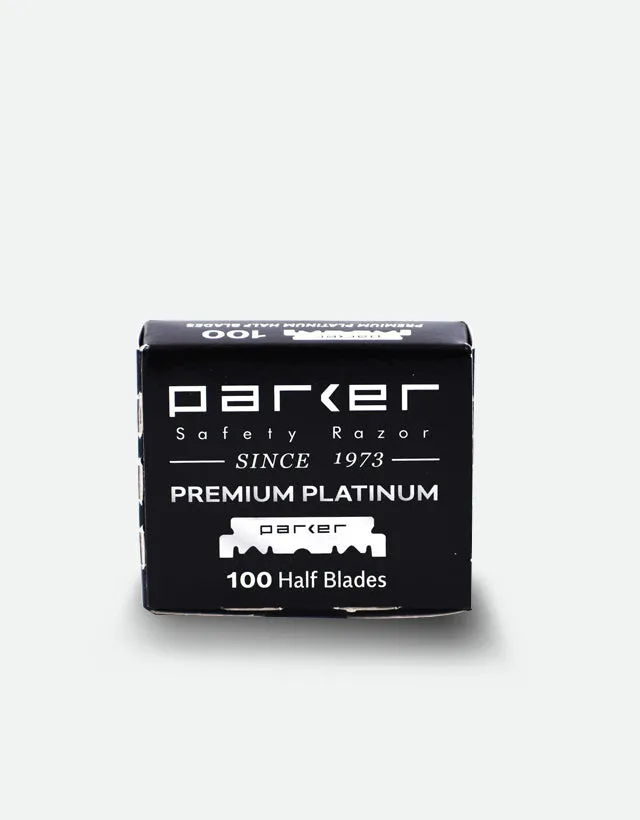 Parker - Premium Platinum Pre-Cut Half Blades, 1 pack of 100 blades