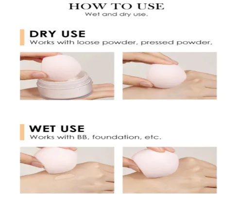 Peach Beauty Blender Sponge 4pc Set - MOQ 25 pcs