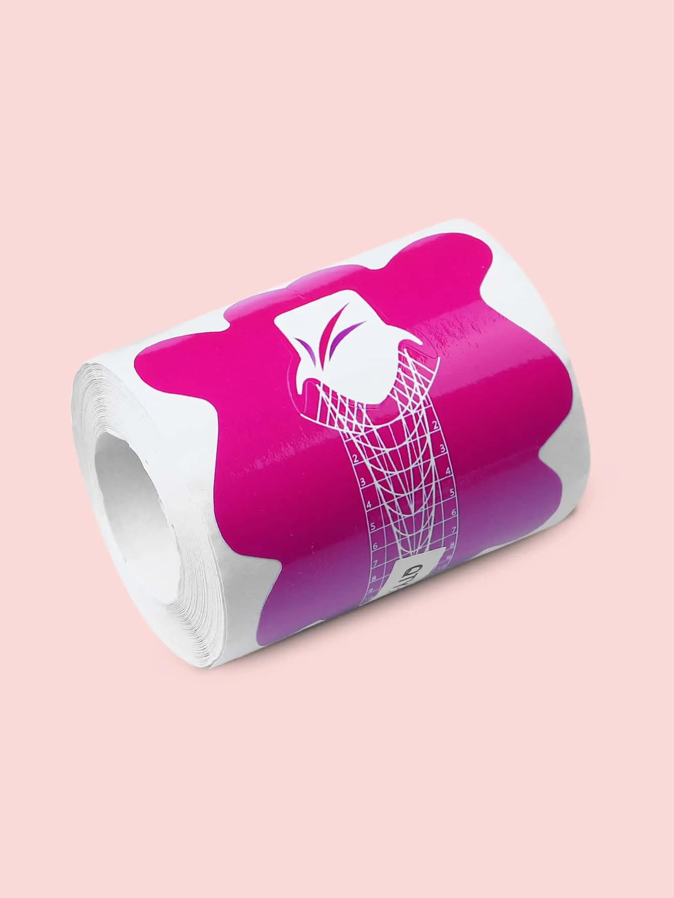 Pink-Purple Cylindrical Paper Holder 100pcs Paper Phototherapy Extension Shaping Is Suitable For Women And Girls.