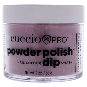 Pro Powder Polish Nail Colour Dip System - Pink with Silver Glitter by Cuccio for Women - 1.6 oz Nail Powder