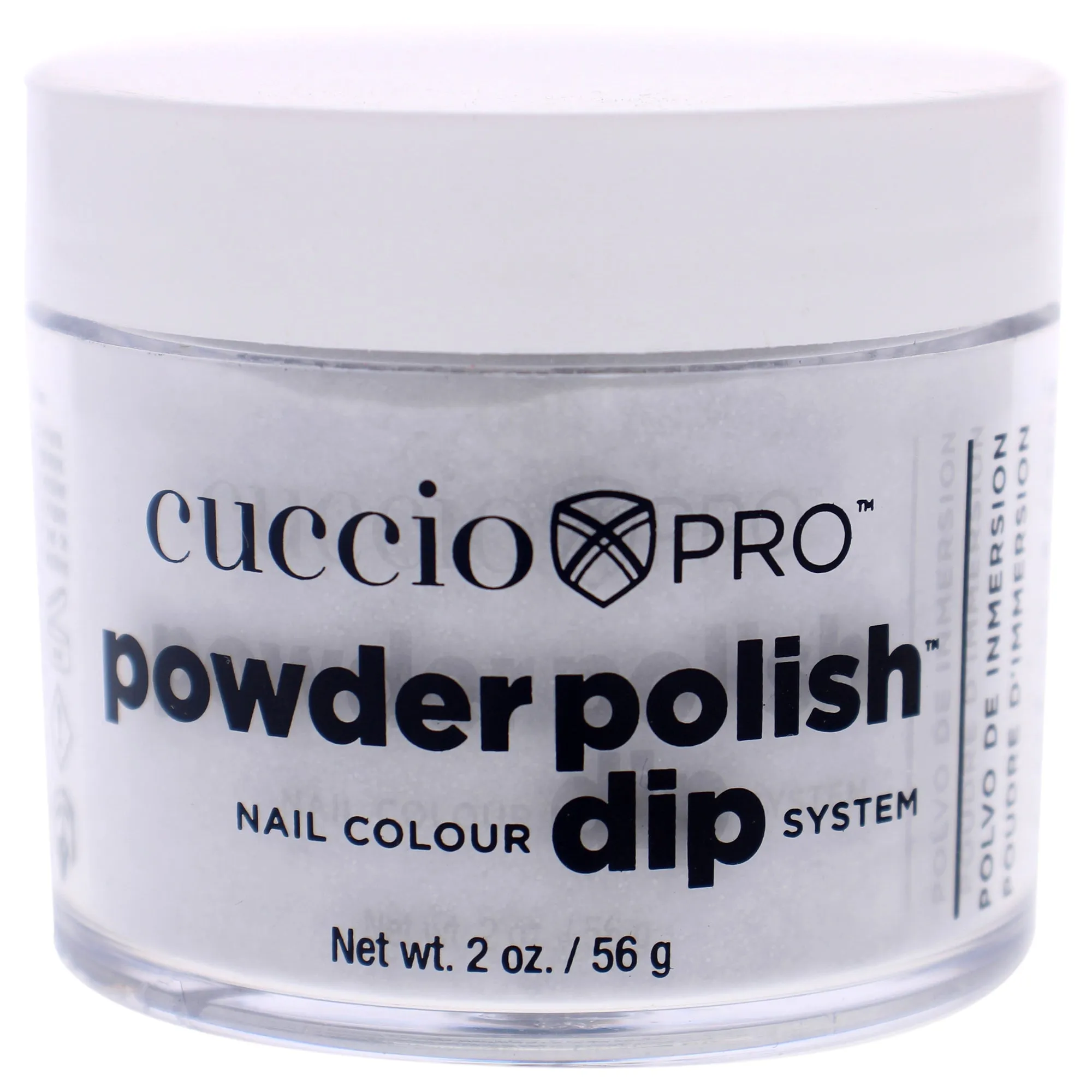 Pro Powder Polish Nail Colour Dip System - Platinum Silver Glitter by Cuccio for Women - 1.6 oz Nail Powder