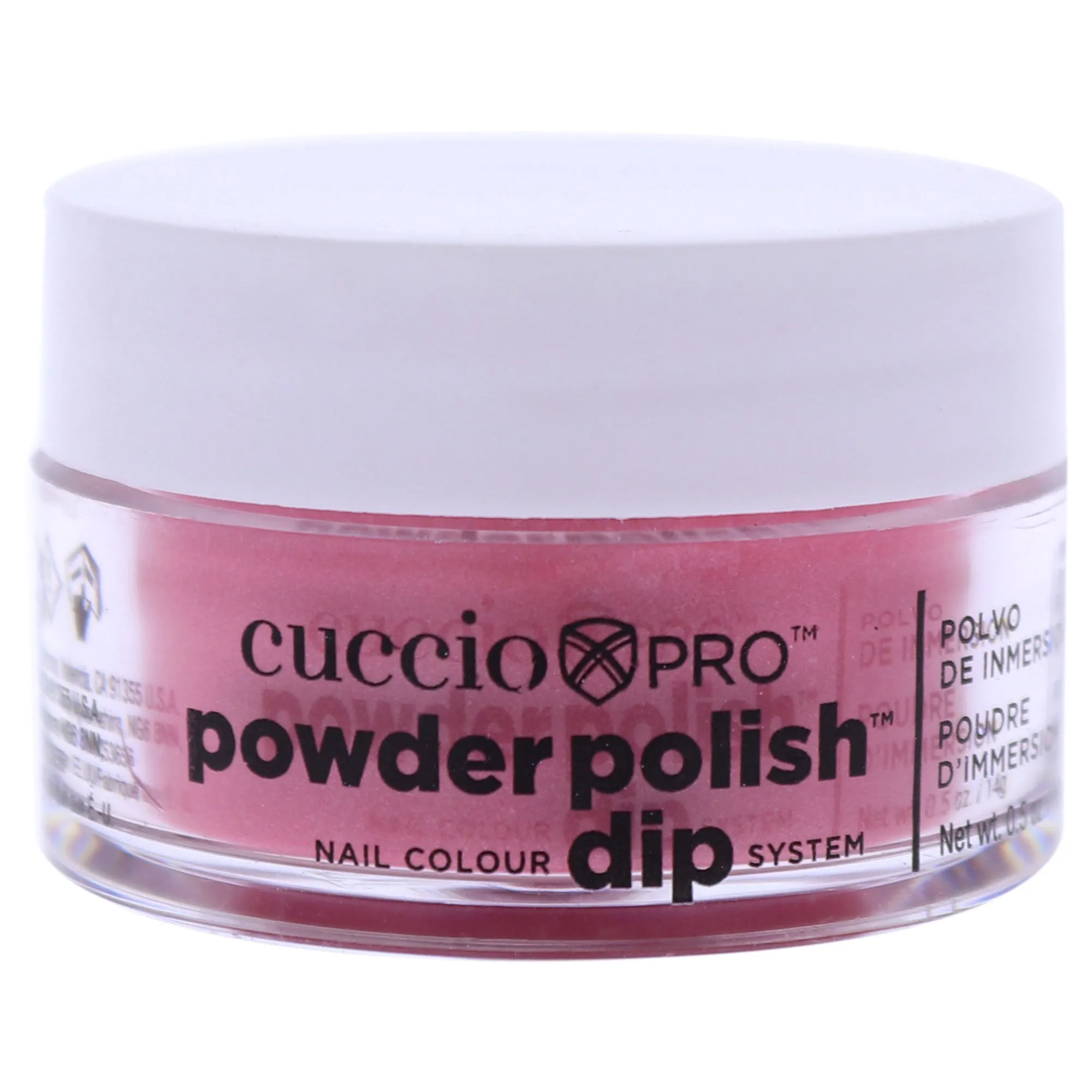 Pro Powder Polish Nail Colour Dip System - Rose with Rainbow Mica by Cuccio for Women - 0.5 oz Nail Powder