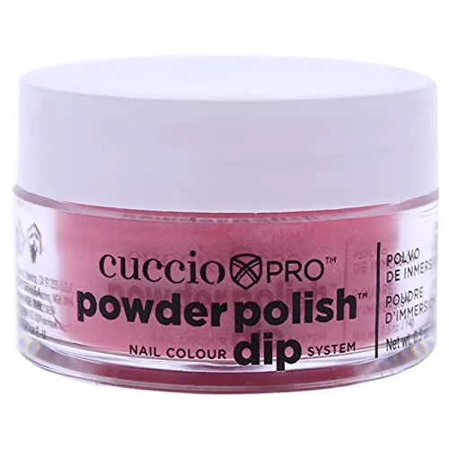 Pro Powder Polish Nail Colour Dip System - Rose with Rainbow Mica by Cuccio for Women - 0.5 oz Nail Powder