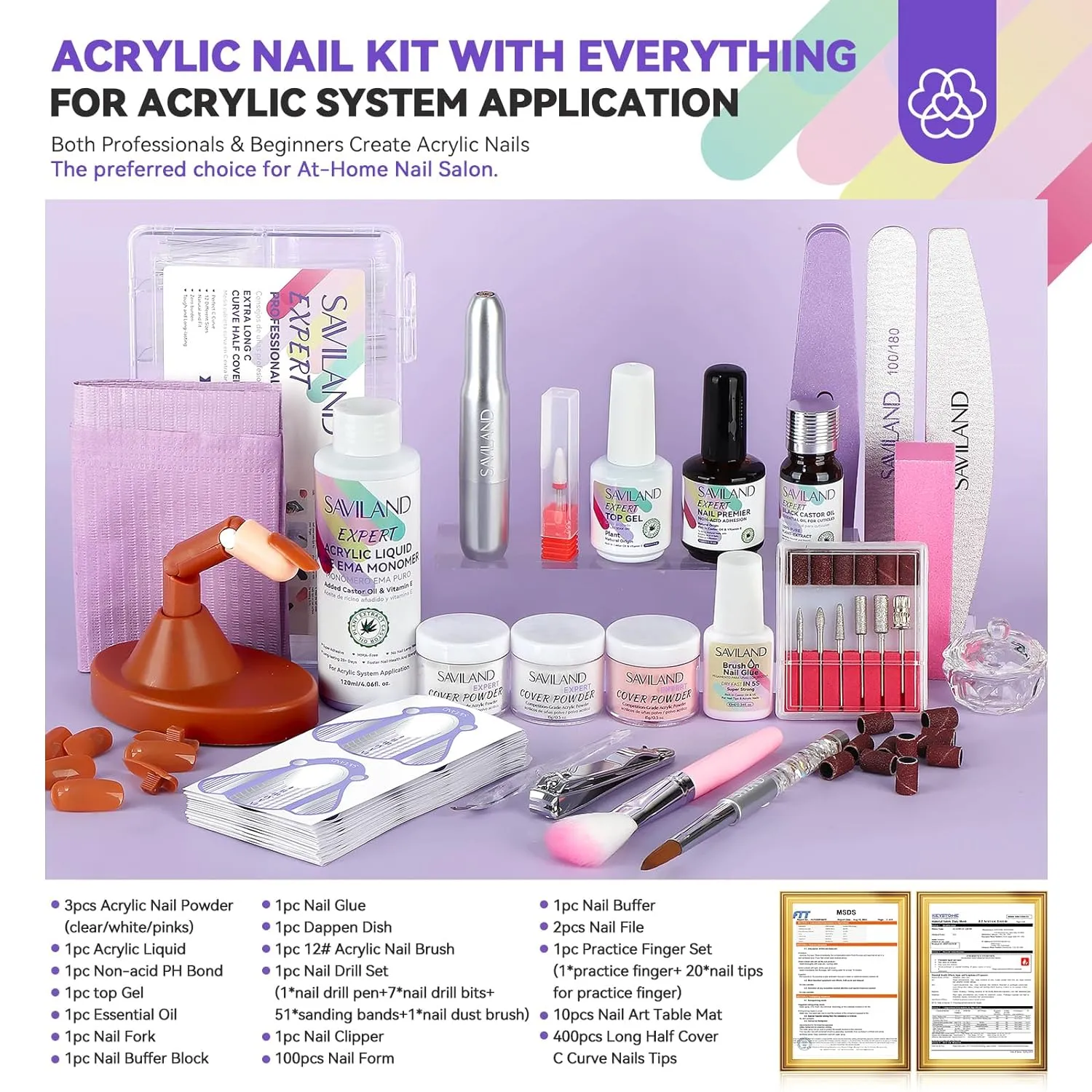 Professional Acrylic Nail Kit for Beginners