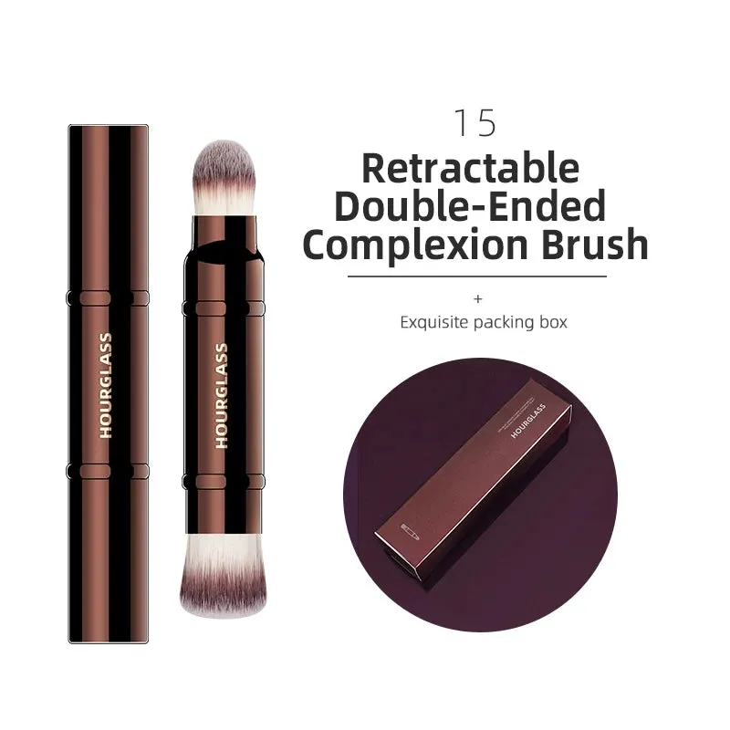 Professional Makeup Brush Set - Powder, Foundation, Eye & Sculpting Tools