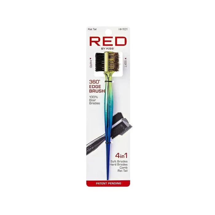 RED BY KISS | 4-in-1 360° Edge Brush with Rat Tail HH101