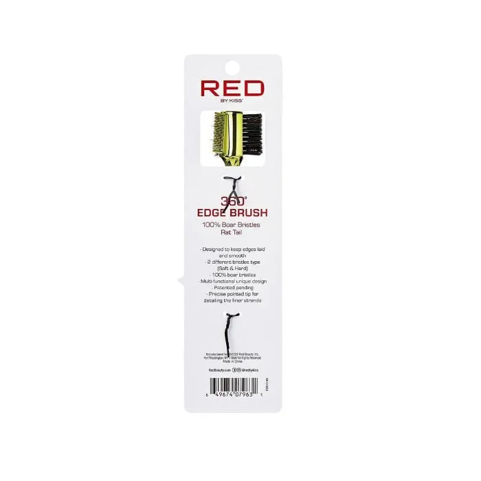 RED BY KISS | 4-in-1 360° Edge Brush with Rat Tail HH101