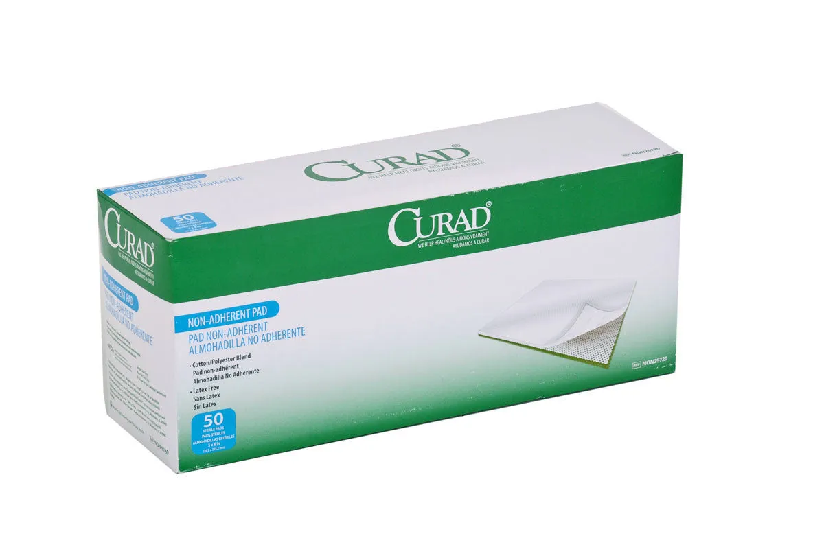 Sterile Nonadherent CURAD Pad, 3" x 8" (box of 50)